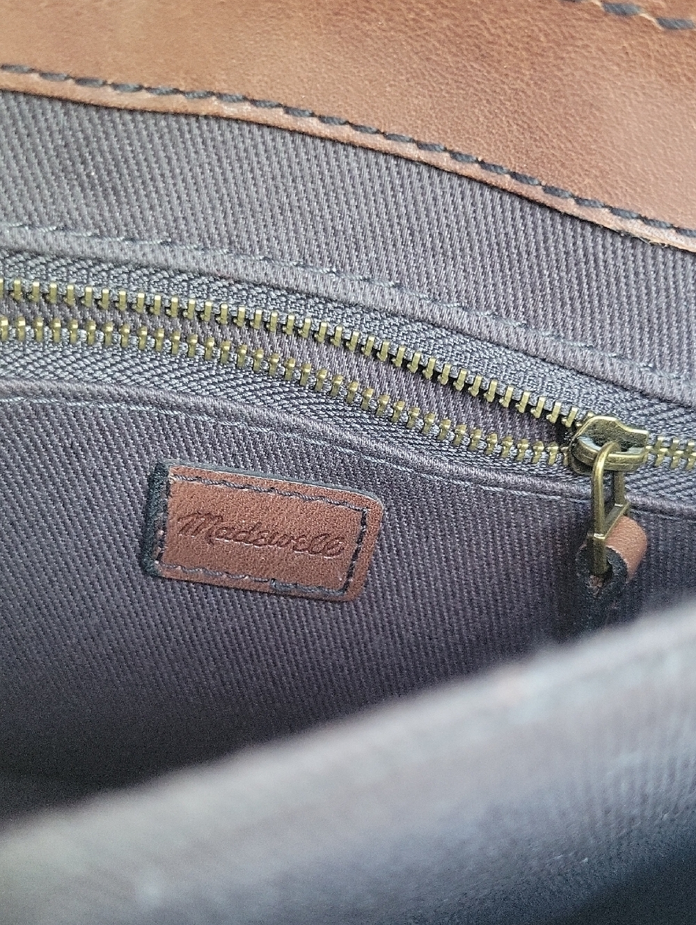 Madewell Albury Brown Leather Crossbody Bag - Picture 2 of 14